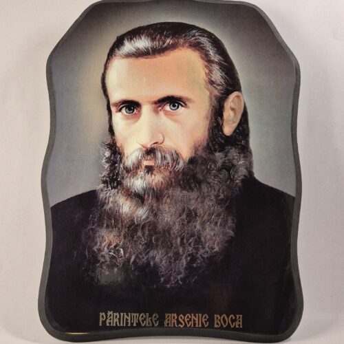 ICOANĂ LITOGRAFIATĂ PE MDF - DECUPATĂ - PĂRINTELE ARSENIE BOCA  - 28X38 CM