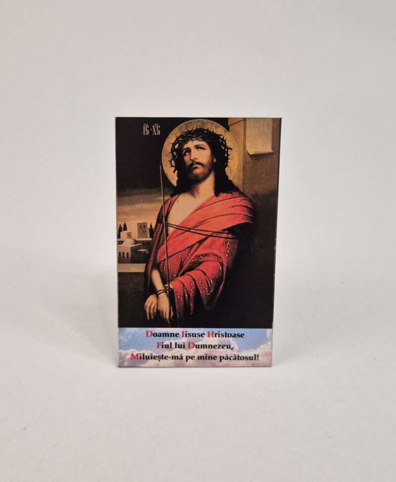MAGNET - MANTUITORUL IISUS HRISTOS MIRELE BISERICII - SPINI - 8X5 CM