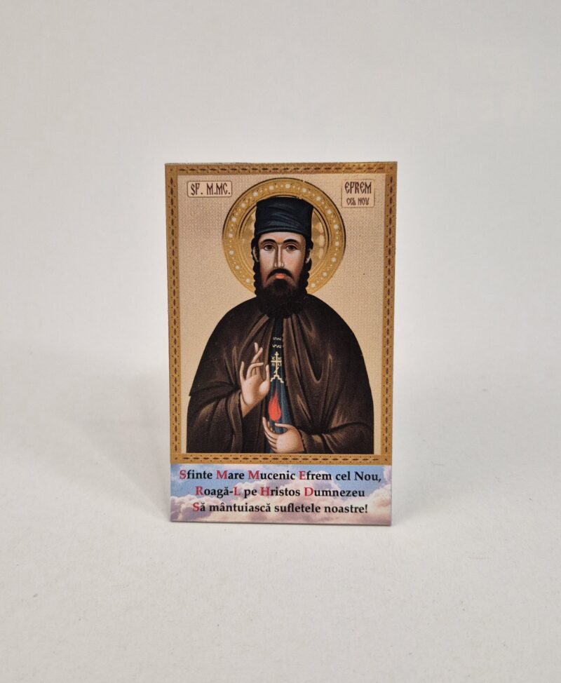 MAGNET - SFANTUL MARE MUCENIC EFREM CEL NOU - 8X5 CM