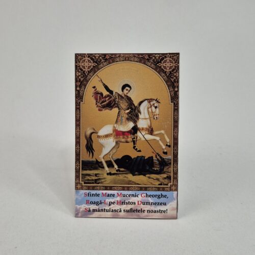 MAGNET - SFANTUL MARE MUCENIC GHEORGHE - 8X5 CM
