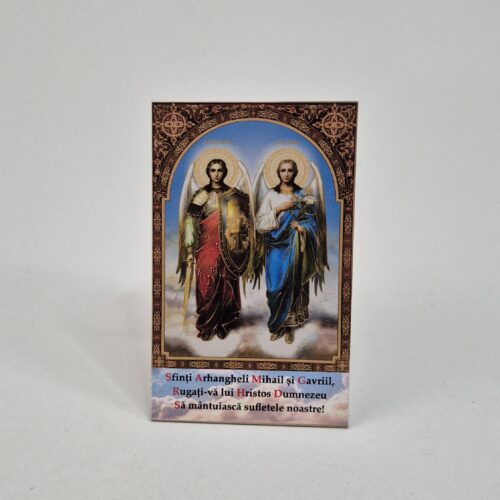 MAGNET - SFINTII ARHANGHELI MIHAIL SI GAVRIIL - 8X5 CM