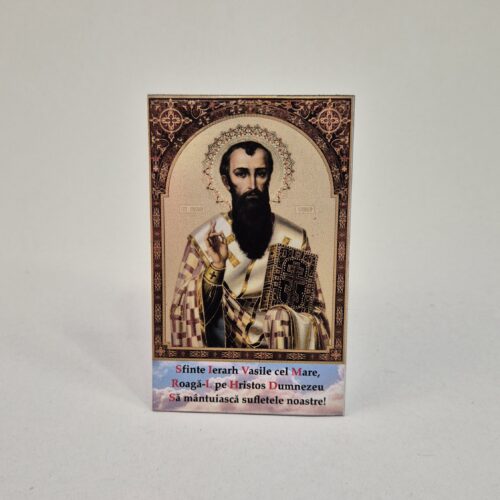 MAGNET - SFANTUL IERARH VASILE CEL MARE - 8X5 CM