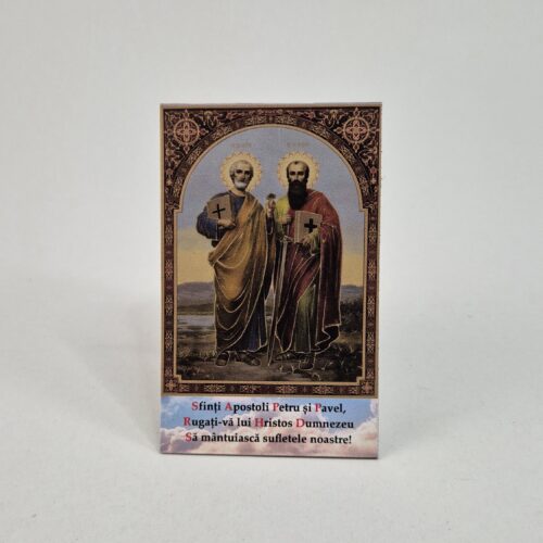 MAGNET - SFINTII APOSTOLI PETRU SI PAVEL  - 8X5 CM