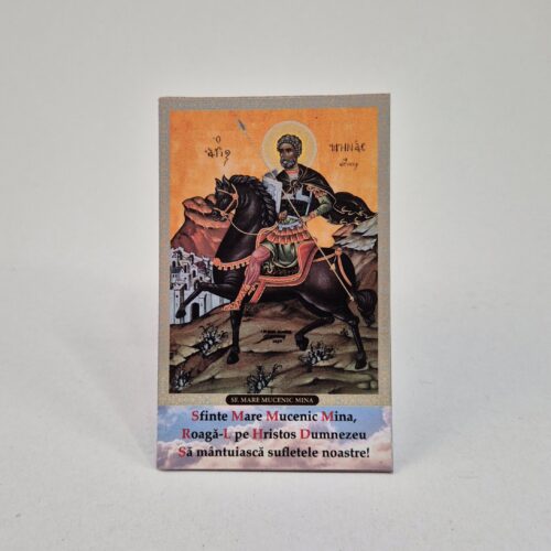 MAGNET - SFANTUL MARE MUCENIC MINA - 8X5 CM